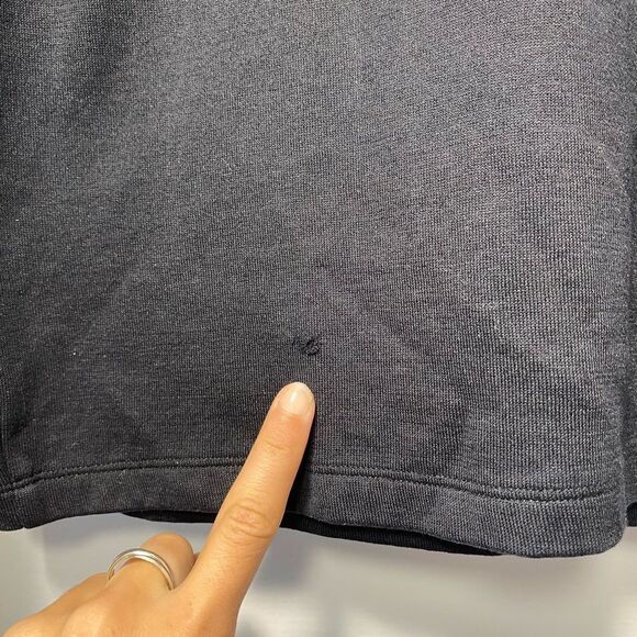 Hugo Boss | Men's Quarter Zip Mock Neck Sweater Black Sz Medium - Picture 11 of 12